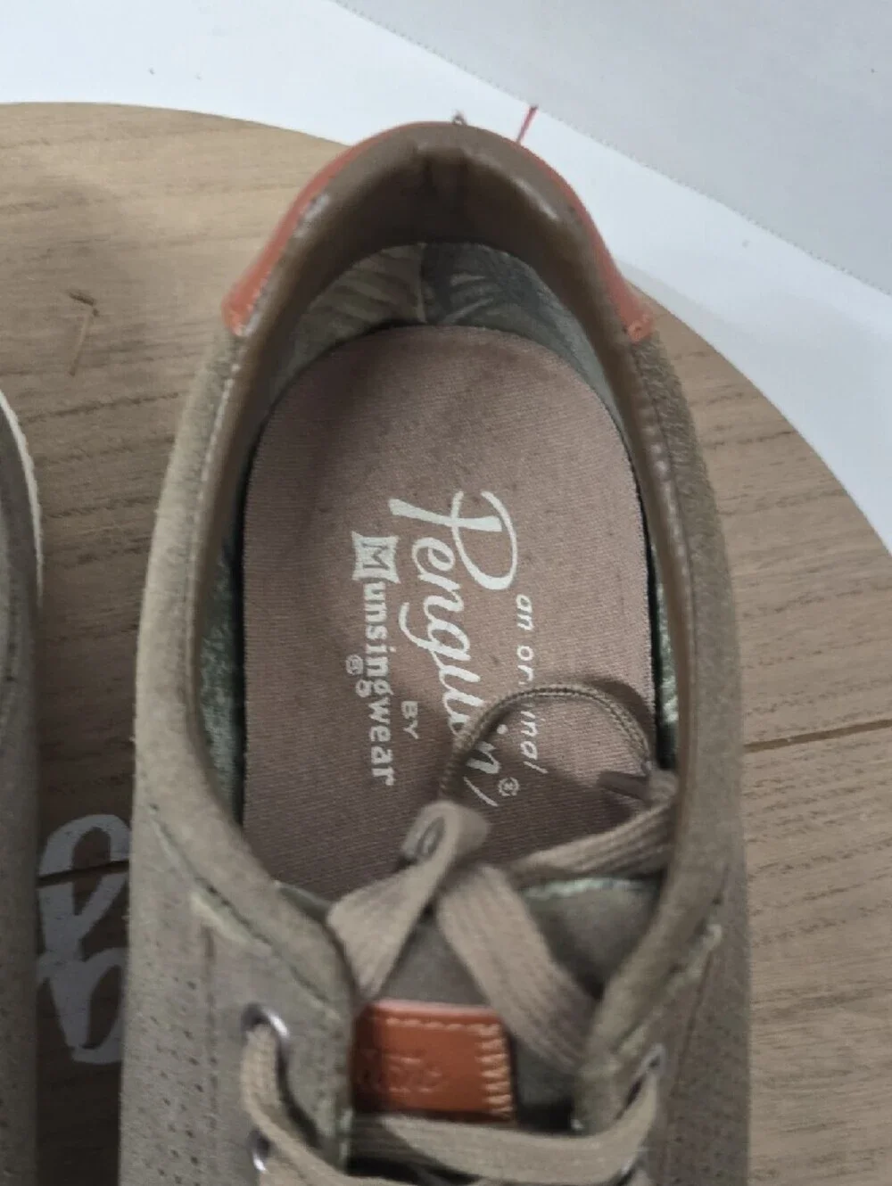 Original Penguin Men's Low-Top Sneakers in Olive Size 9